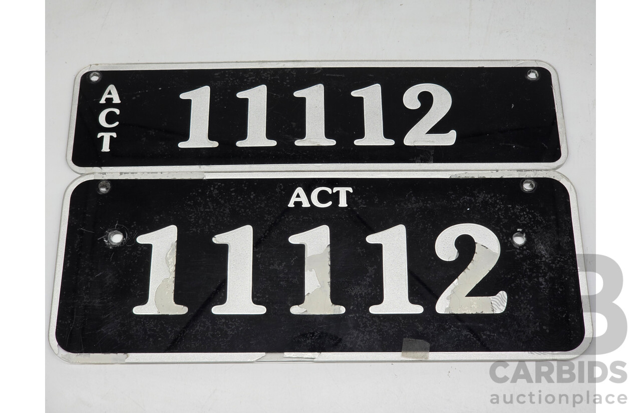 ACT 5-Digit Number Plate - 11112