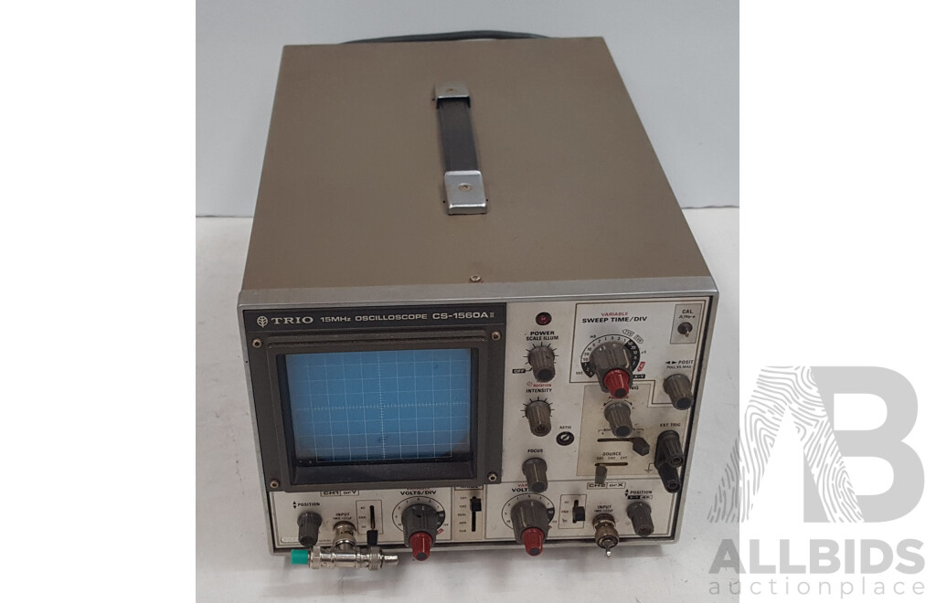 Trio (CS-1560A II) 15MHz Oscilloscope - Lot 1579546 | ALLBIDS