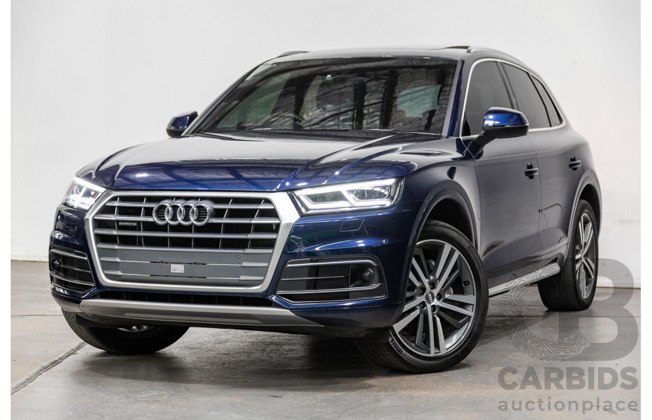 01/2018 Audi Q5 TDI Sport Quattro Ultra (AWD) MY18 4d Wagon Navarra Blue Metallic Turbo Diesel 2.0L
