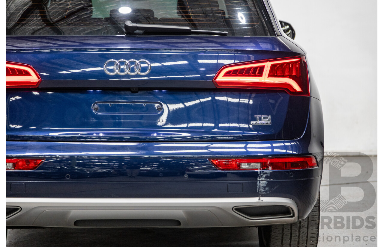 01/2018 Audi Q5 TDI Sport Quattro Ultra (AWD) MY18 4d Wagon Navarra Blue Metallic Turbo Diesel 2.0L