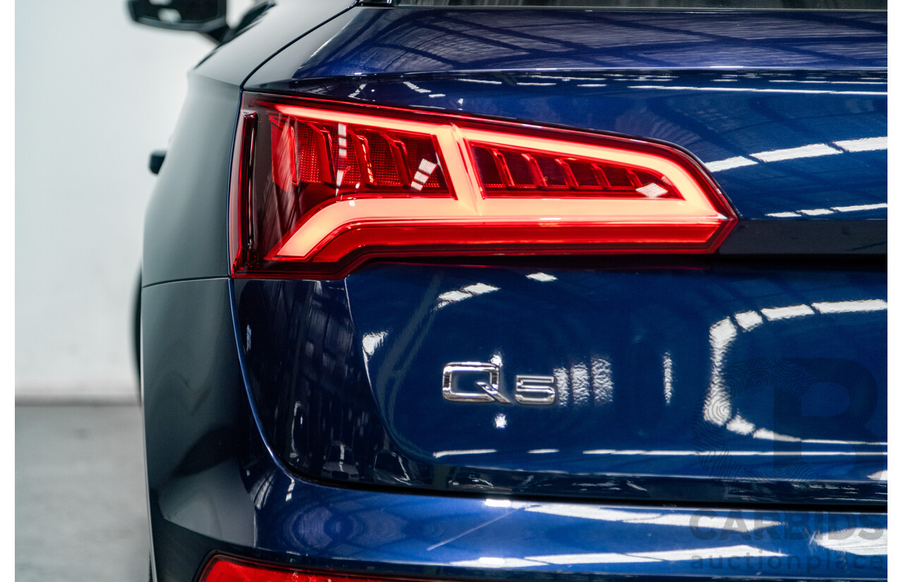 01/2018 Audi Q5 TDI Sport Quattro Ultra (AWD) MY18 4d Wagon Navarra Blue Metallic Turbo Diesel 2.0L