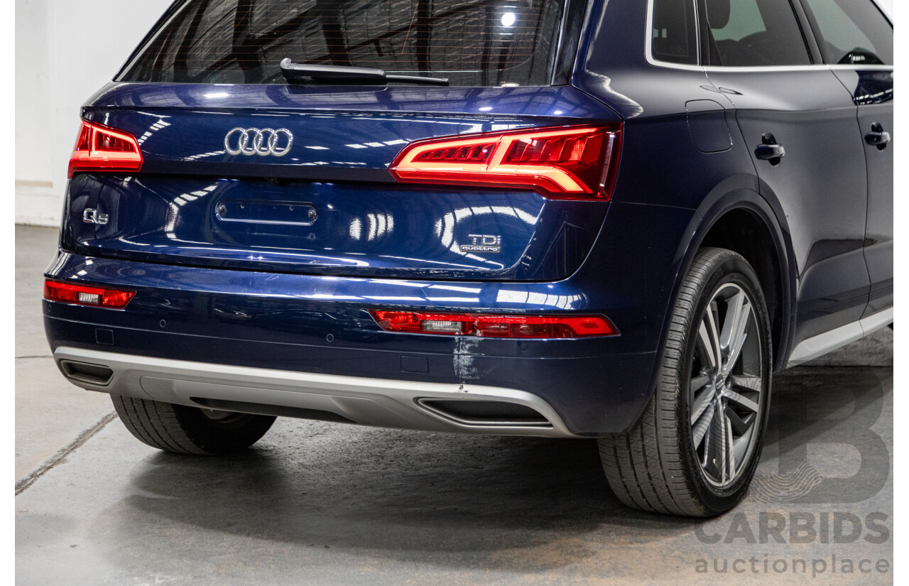 01/2018 Audi Q5 TDI Sport Quattro Ultra (AWD) MY18 4d Wagon Navarra Blue Metallic Turbo Diesel 2.0L