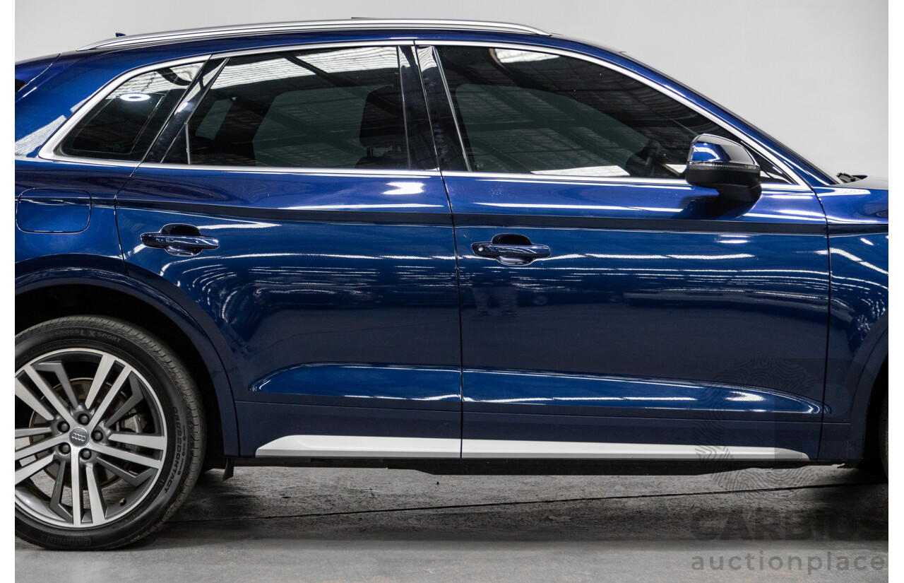 01/2018 Audi Q5 TDI Sport Quattro Ultra (AWD) MY18 4d Wagon Navarra Blue Metallic Turbo Diesel 2.0L