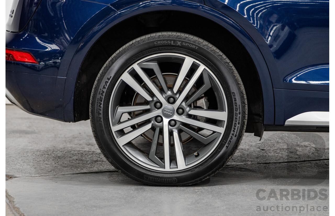 01/2018 Audi Q5 TDI Sport Quattro Ultra (AWD) MY18 4d Wagon Navarra Blue Metallic Turbo Diesel 2.0L