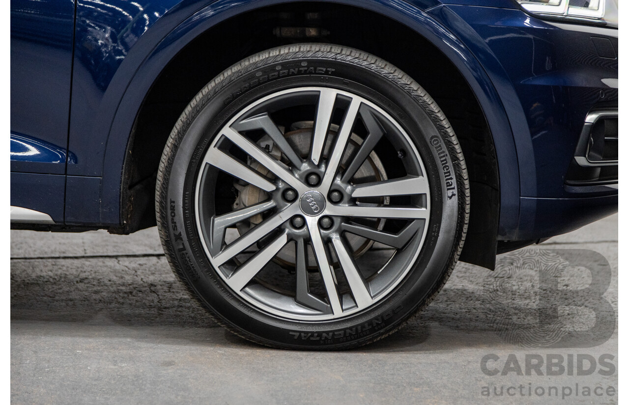 01/2018 Audi Q5 TDI Sport Quattro Ultra (AWD) MY18 4d Wagon Navarra Blue Metallic Turbo Diesel 2.0L