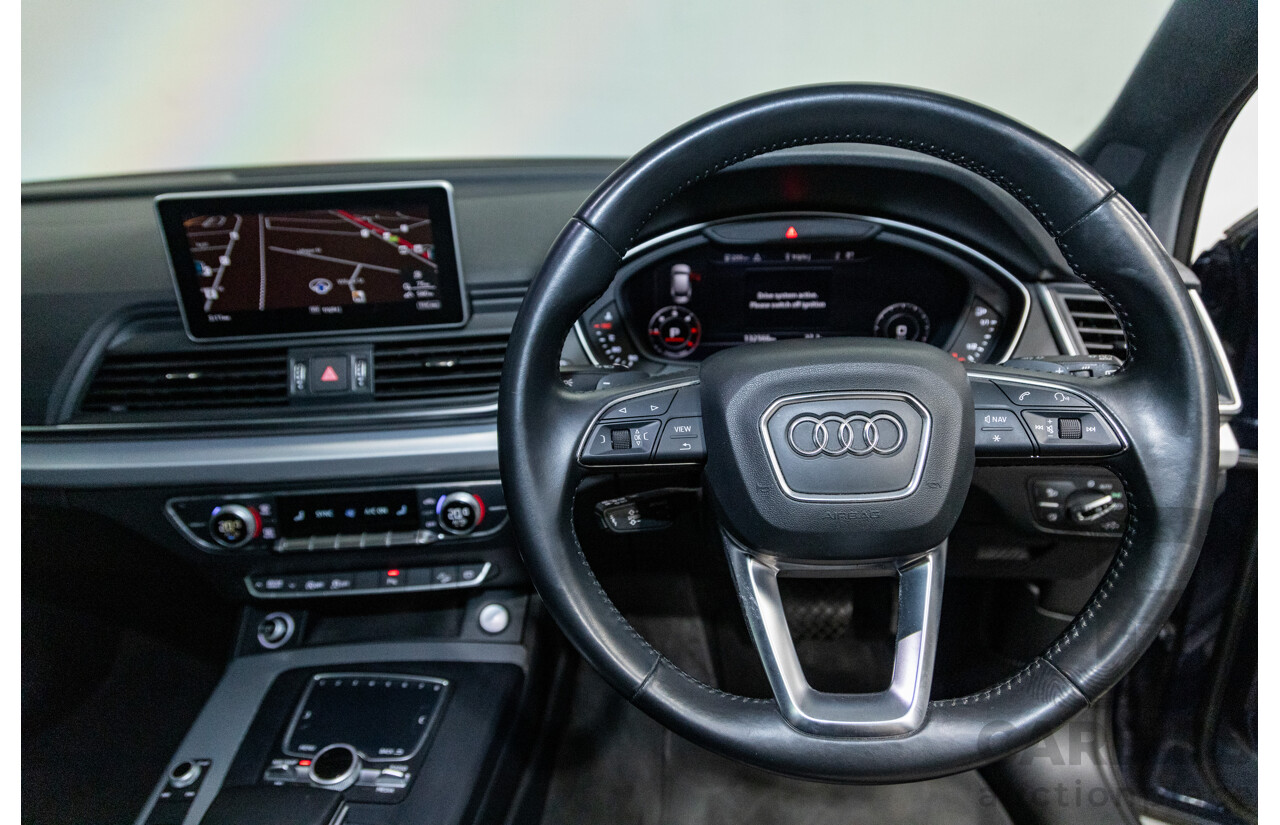 01/2018 Audi Q5 TDI Sport Quattro Ultra (AWD) MY18 4d Wagon Navarra Blue Metallic Turbo Diesel 2.0L