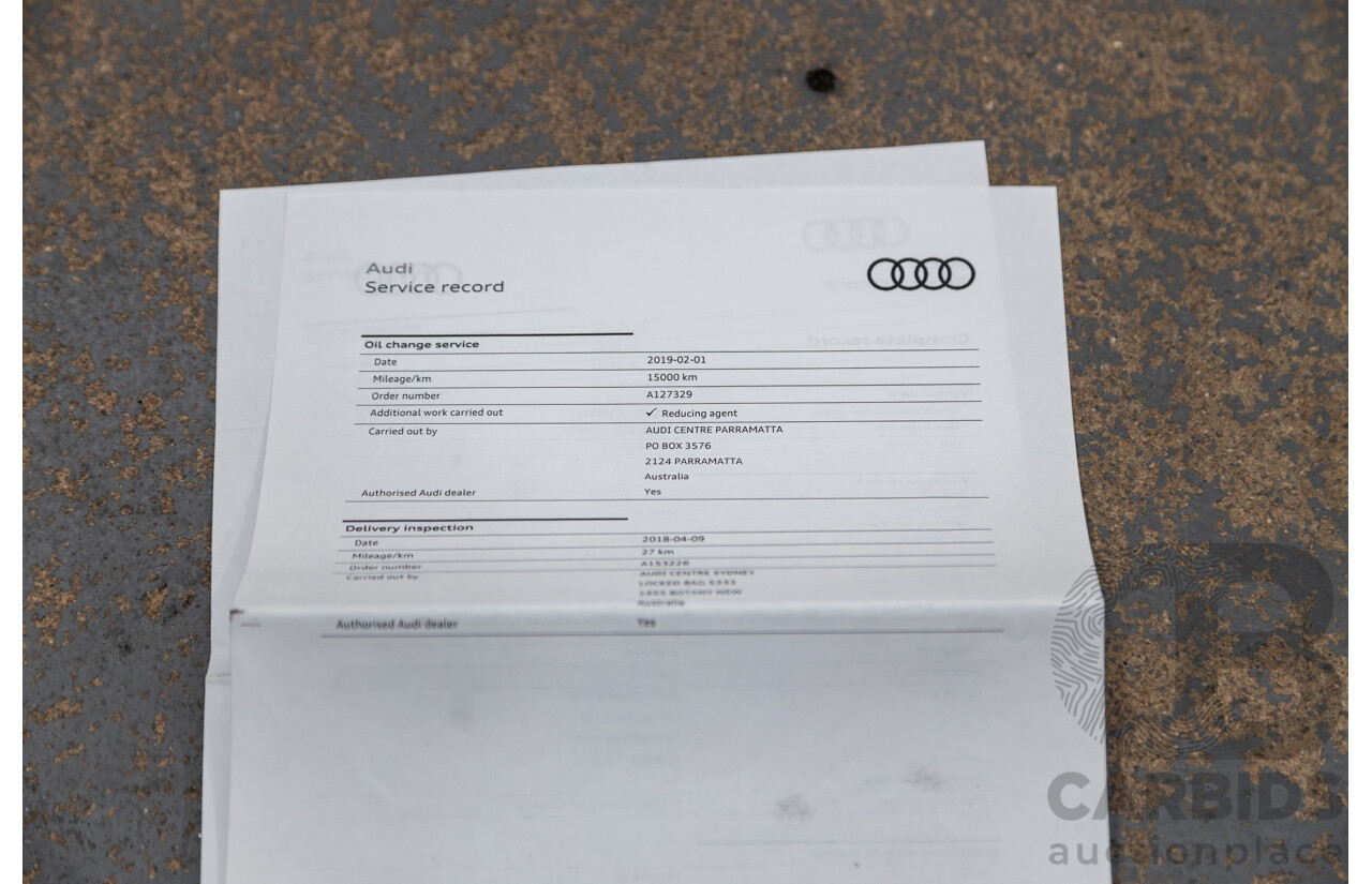 01/2018 Audi Q5 TDI Sport Quattro Ultra (AWD) MY18 4d Wagon Navarra Blue Metallic Turbo Diesel 2.0L