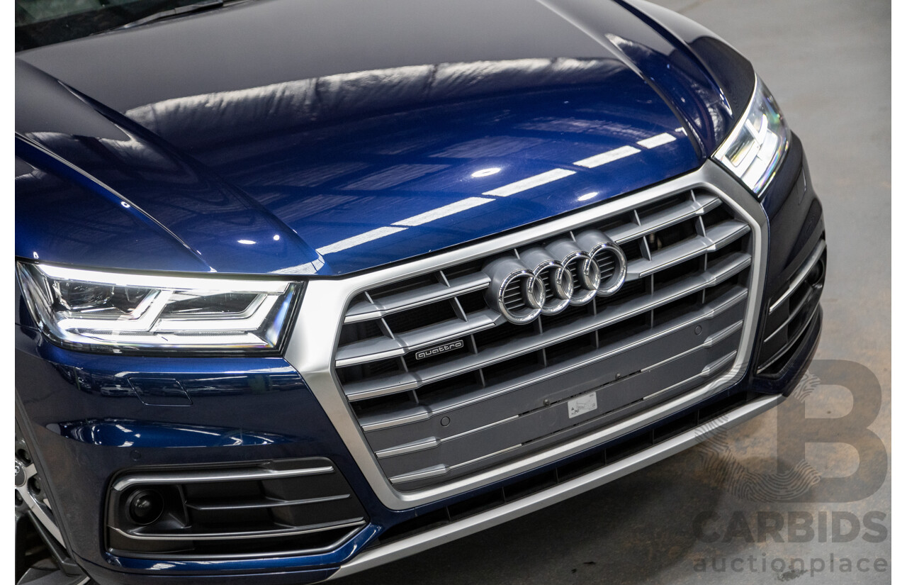 01/2018 Audi Q5 TDI Sport Quattro Ultra (AWD) MY18 4d Wagon Navarra Blue Metallic Turbo Diesel 2.0L