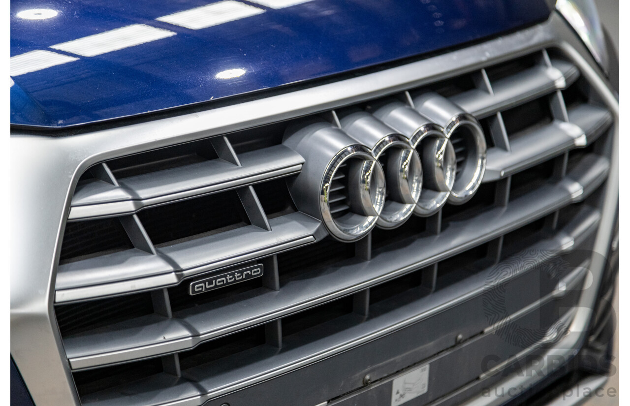 01/2018 Audi Q5 TDI Sport Quattro Ultra (AWD) MY18 4d Wagon Navarra Blue Metallic Turbo Diesel 2.0L