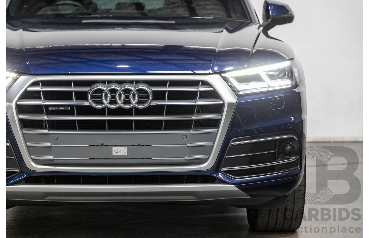 01/2018 Audi Q5 TDI Sport Quattro Ultra (AWD) MY18 4d Wagon Navarra Blue Metallic Turbo Diesel 2.0L