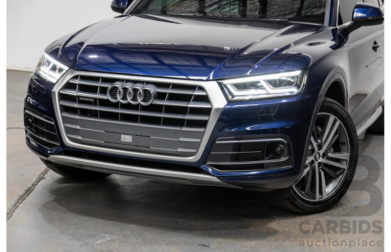 01/2018 Audi Q5 TDI Sport Quattro Ultra (AWD) MY18 4d Wagon Navarra Blue Metallic Turbo Diesel 2.0L