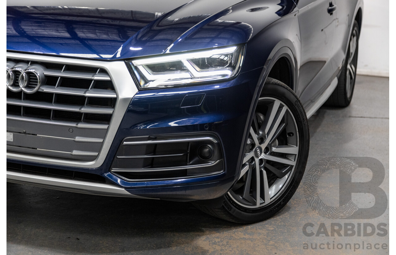 01/2018 Audi Q5 TDI Sport Quattro Ultra (AWD) MY18 4d Wagon Navarra Blue Metallic Turbo Diesel 2.0L