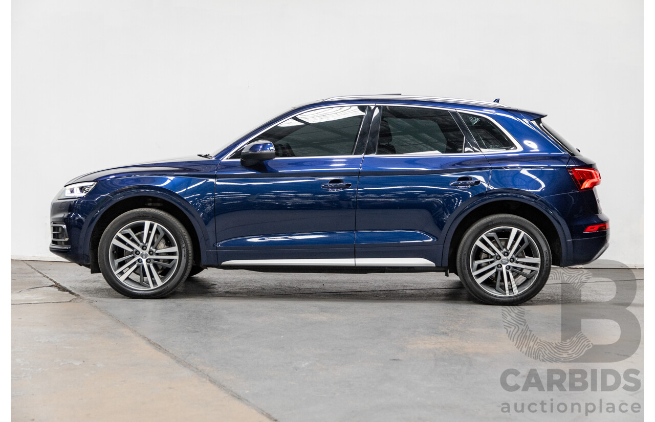 01/2018 Audi Q5 TDI Sport Quattro Ultra (AWD) MY18 4d Wagon Navarra Blue Metallic Turbo Diesel 2.0L
