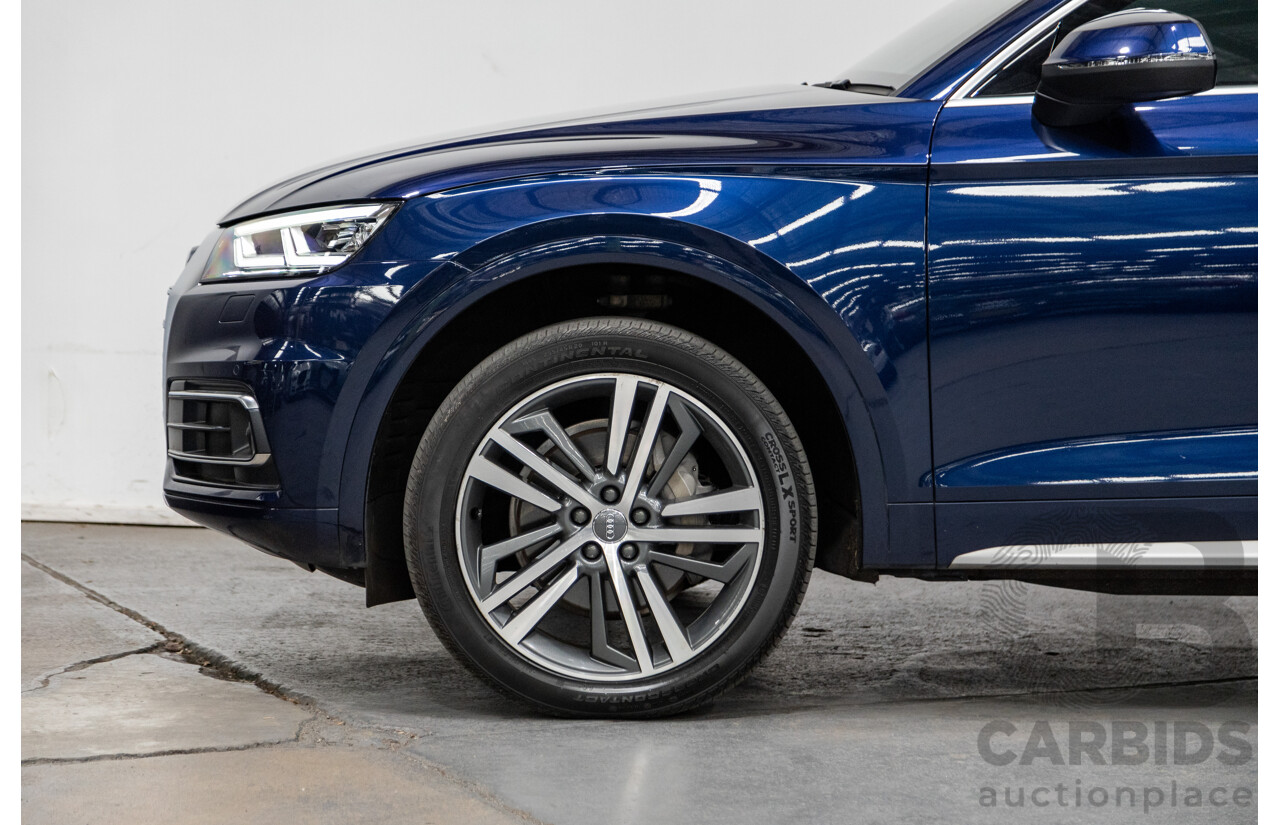 01/2018 Audi Q5 TDI Sport Quattro Ultra (AWD) MY18 4d Wagon Navarra Blue Metallic Turbo Diesel 2.0L