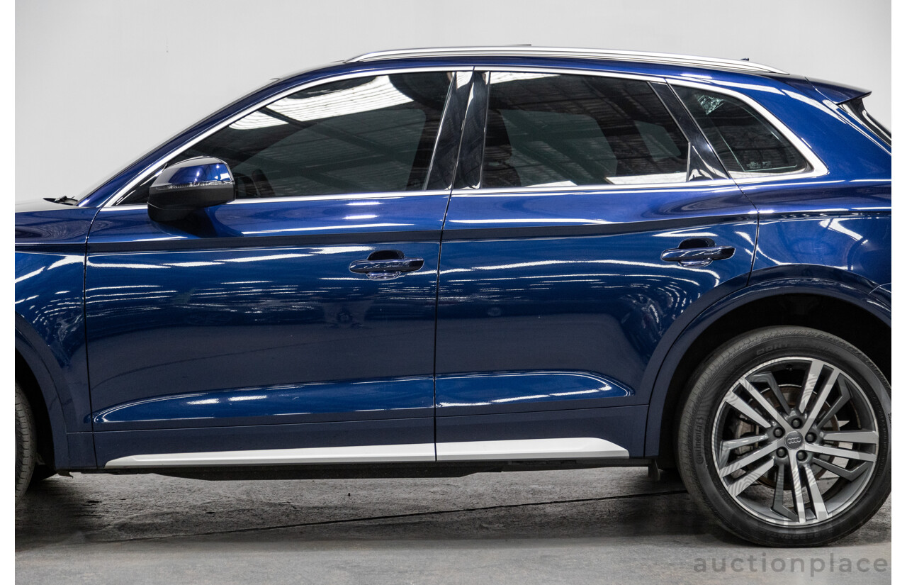 01/2018 Audi Q5 TDI Sport Quattro Ultra (AWD) MY18 4d Wagon Navarra Blue Metallic Turbo Diesel 2.0L