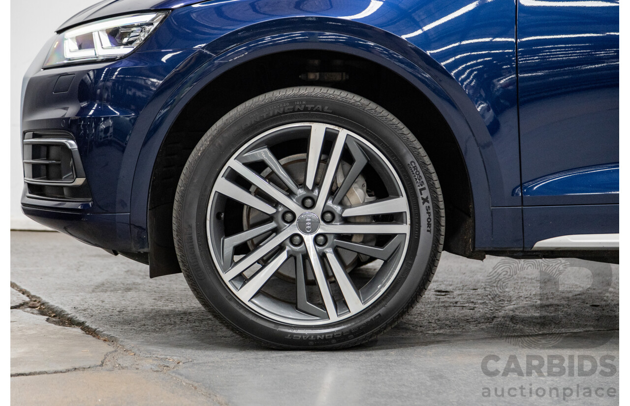 01/2018 Audi Q5 TDI Sport Quattro Ultra (AWD) MY18 4d Wagon Navarra Blue Metallic Turbo Diesel 2.0L