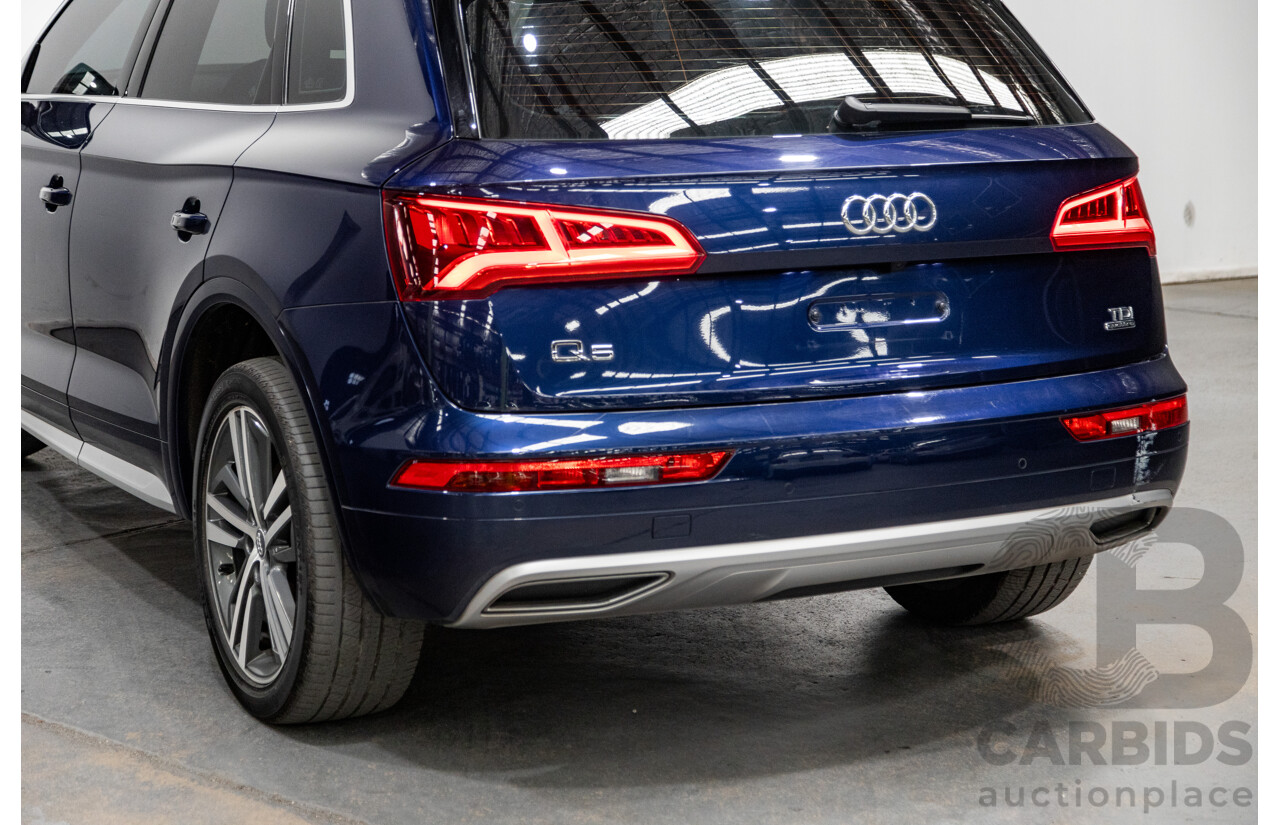 01/2018 Audi Q5 TDI Sport Quattro Ultra (AWD) MY18 4d Wagon Navarra Blue Metallic Turbo Diesel 2.0L