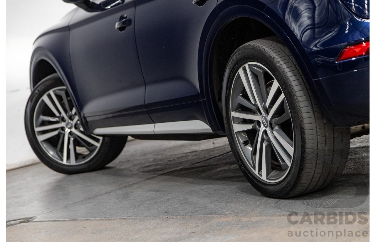 01/2018 Audi Q5 TDI Sport Quattro Ultra (AWD) MY18 4d Wagon Navarra Blue Metallic Turbo Diesel 2.0L
