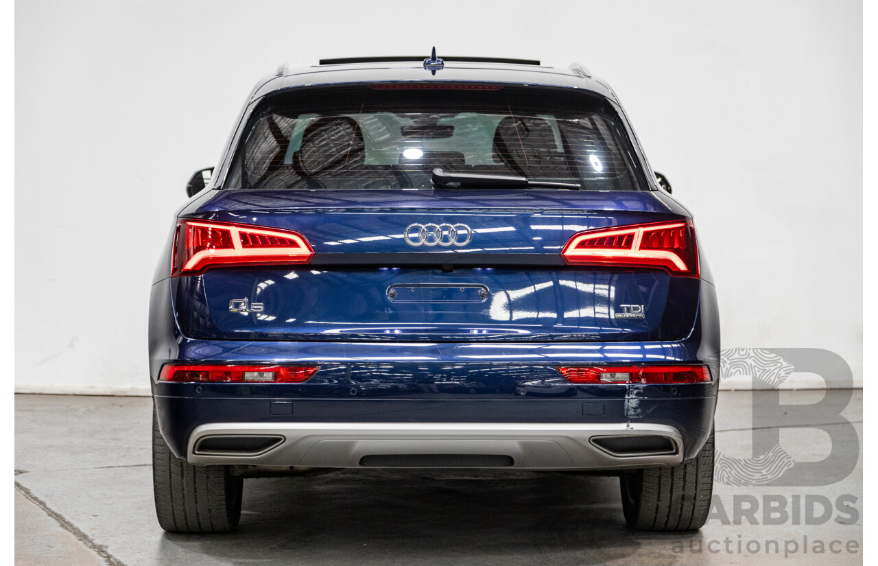 01/2018 Audi Q5 TDI Sport Quattro Ultra (AWD) MY18 4d Wagon Navarra Blue Metallic Turbo Diesel 2.0L