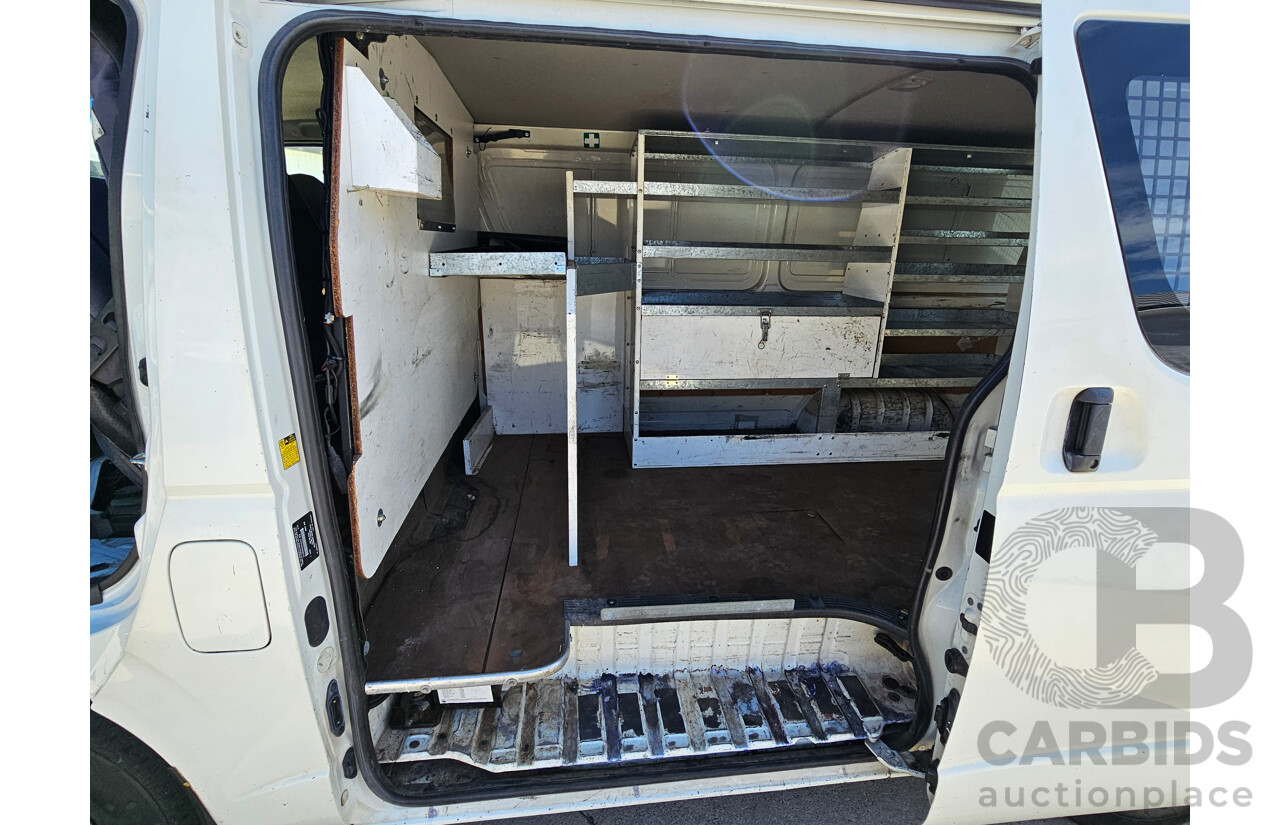 10/2010 Toyota Hiace LWB KDH201R MY11 UPGRADE 4d Van White 3.0L
