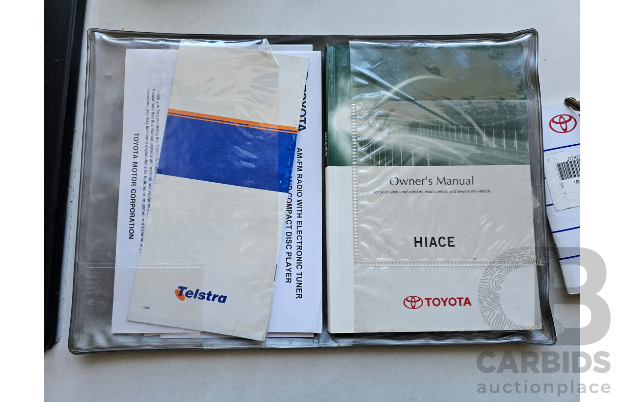 10/2010 Toyota Hiace LWB KDH201R MY11 UPGRADE 4d Van White 3.0L