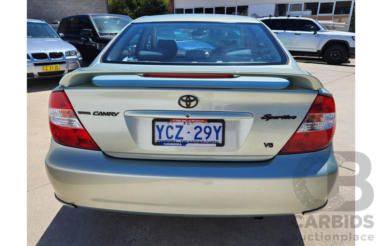 5/2003 Toyota Camry Sportivo MCV36R 4d Sedan Green 3.0L