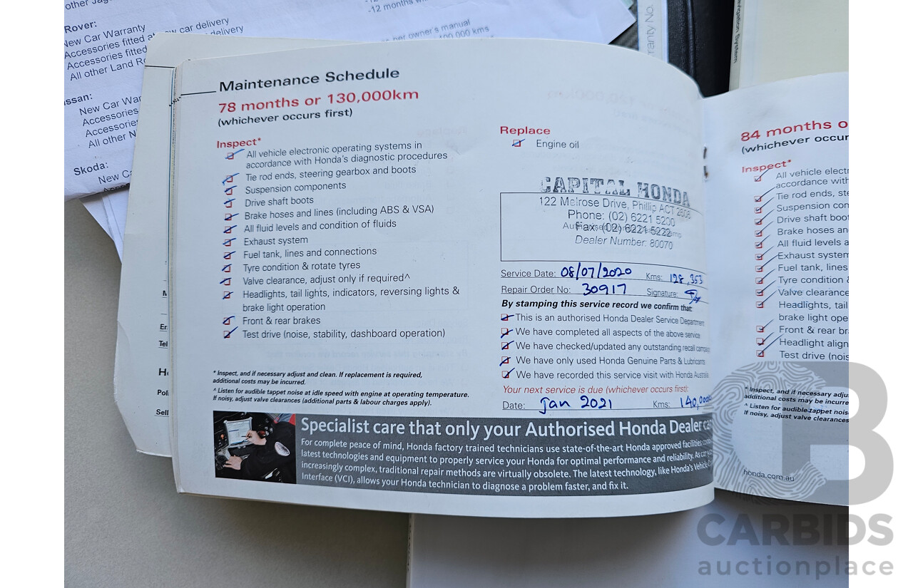 1/2012 Honda Odyssey Luxury RB MY12 4d Wagon Grey 2.4L