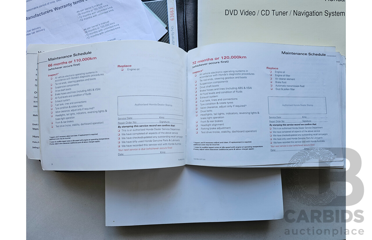 1/2012 Honda Odyssey Luxury RB MY12 4d Wagon Grey 2.4L