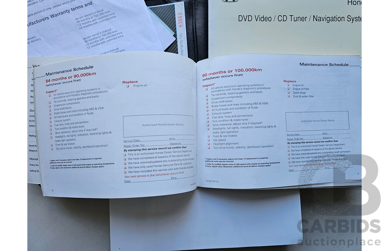 1/2012 Honda Odyssey Luxury RB MY12 4d Wagon Grey 2.4L