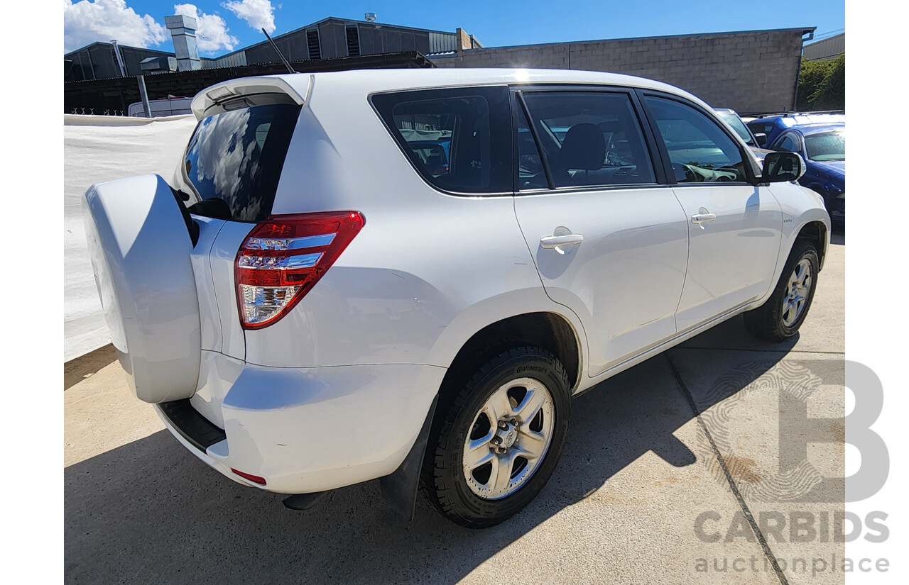 7/2011 Toyota Rav4 CV (2wd) ACA38R 4d Wagon White 2.4L