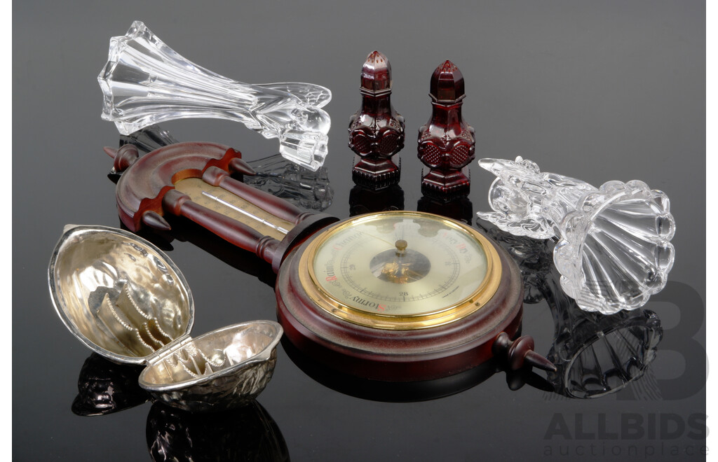 German Made Barometer, Two Crystal - Lot 1573935 | ALLBIDS