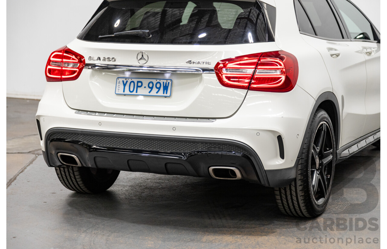 7/2015 Mercedes Benz GLA250 4matic (AWD) AMG Pack X156 MY15 4d Wagon Calcite White Turbo 2.0L