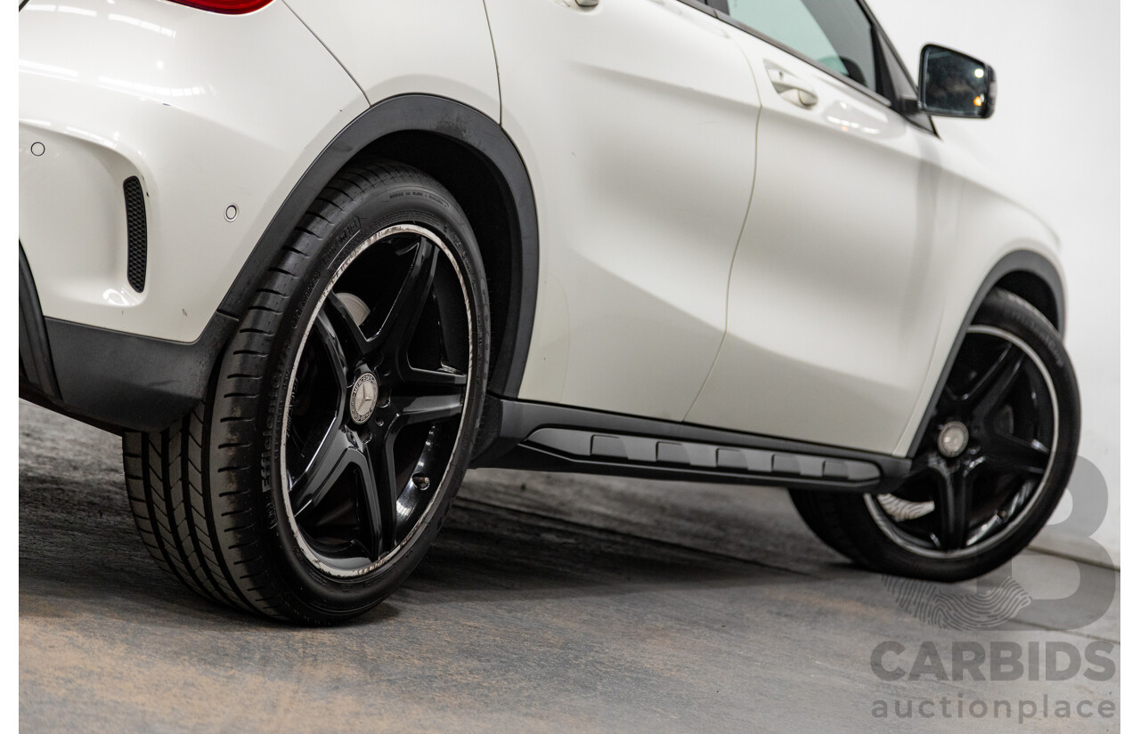 7/2015 Mercedes Benz GLA250 4matic (AWD) AMG Pack X156 MY15 4d Wagon Calcite White Turbo 2.0L