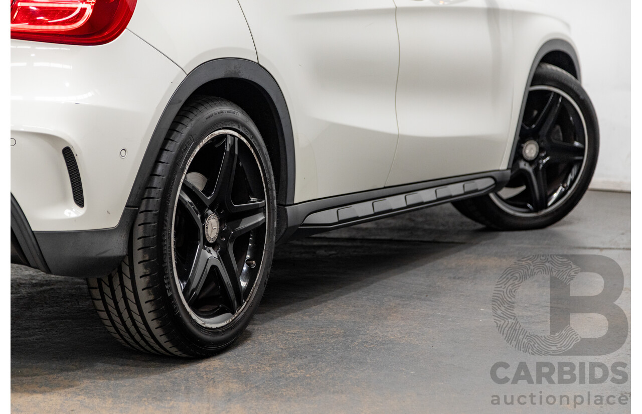 7/2015 Mercedes Benz GLA250 4matic (AWD) AMG Pack X156 MY15 4d Wagon Calcite White Turbo 2.0L