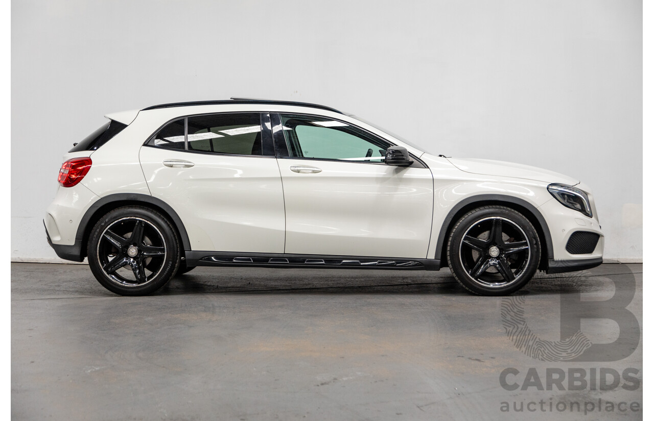 7/2015 Mercedes Benz GLA250 4matic (AWD) AMG Pack X156 MY15 4d Wagon Calcite White Turbo 2.0L