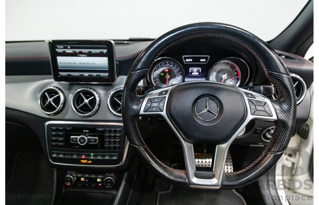 7/2015 Mercedes Benz GLA250 4matic (AWD) AMG Pack X156 MY15 4d Wagon Calcite White Turbo 2.0L