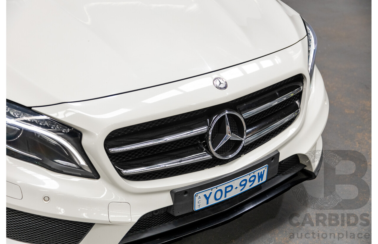 7/2015 Mercedes Benz GLA250 4matic (AWD) AMG Pack X156 MY15 4d Wagon Calcite White Turbo 2.0L