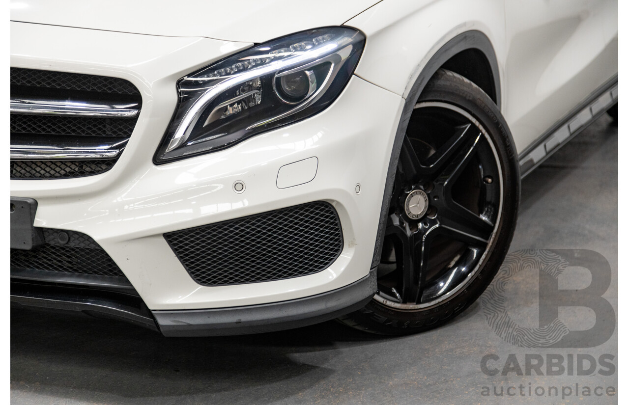 7/2015 Mercedes Benz GLA250 4matic (AWD) AMG Pack X156 MY15 4d Wagon Calcite White Turbo 2.0L