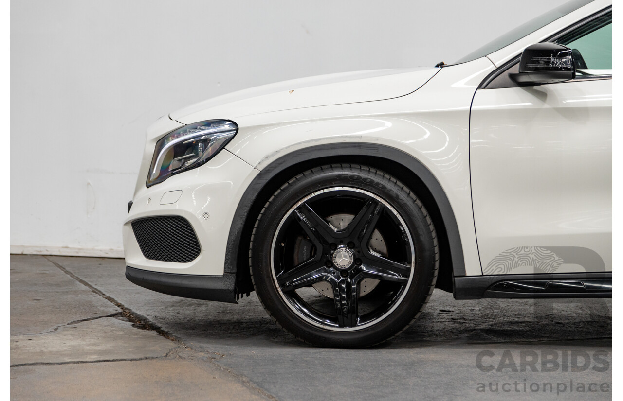 7/2015 Mercedes Benz GLA250 4matic (AWD) AMG Pack X156 MY15 4d Wagon Calcite White Turbo 2.0L