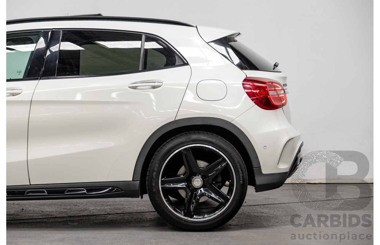 7/2015 Mercedes Benz GLA250 4matic (AWD) AMG Pack X156 MY15 4d Wagon Calcite White Turbo 2.0L