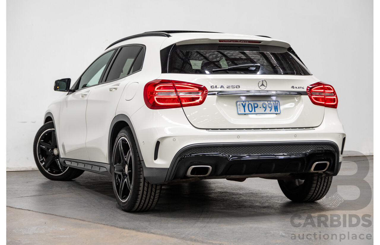 7/2015 Mercedes Benz GLA250 4matic (AWD) AMG Pack X156 MY15 4d Wagon Calcite White Turbo 2.0L