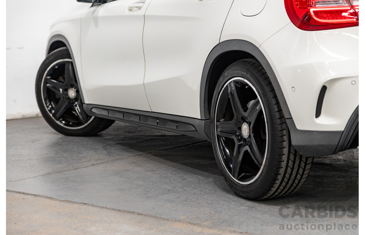 7/2015 Mercedes Benz GLA250 4matic (AWD) AMG Pack X156 MY15 4d Wagon Calcite White Turbo 2.0L