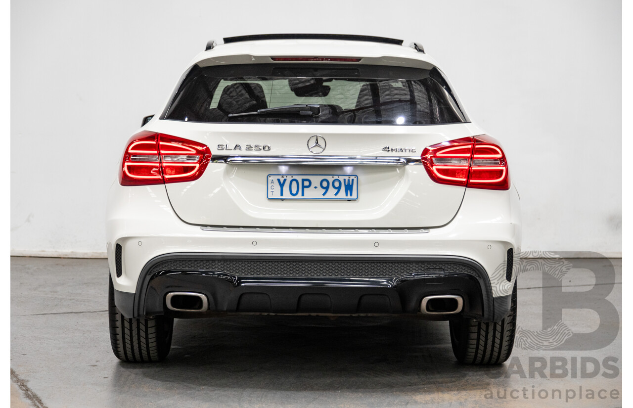7/2015 Mercedes Benz GLA250 4matic (AWD) AMG Pack X156 MY15 4d Wagon Calcite White Turbo 2.0L