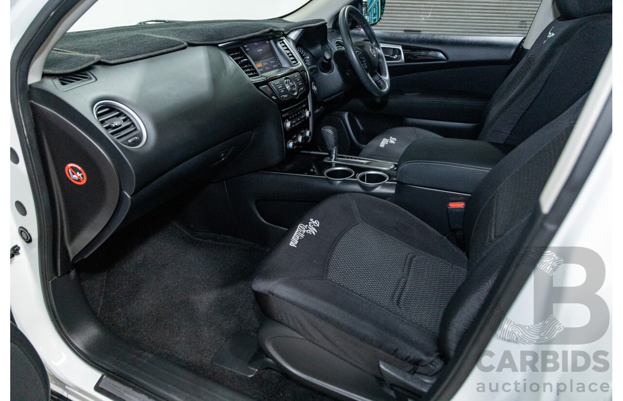 5/2017 Nissan Pathfinder ST R52 MY15 4d Wagon White V6 3.5L - 7 Seater