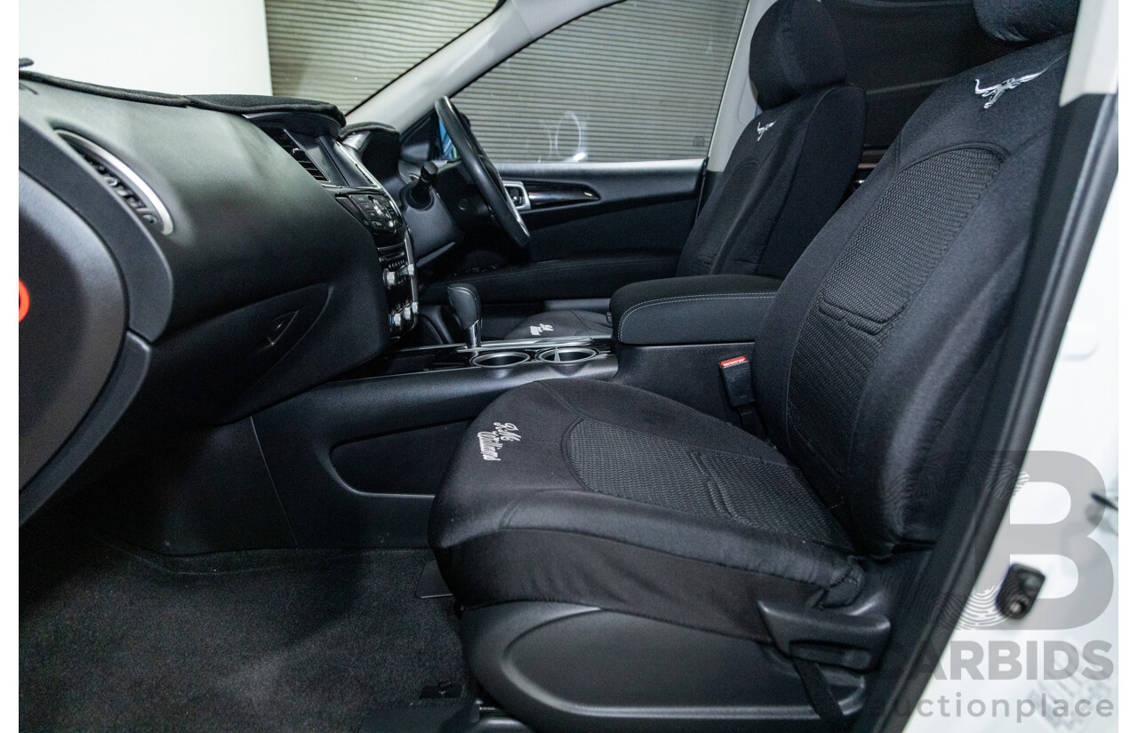 5/2017 Nissan Pathfinder ST R52 MY15 4d Wagon White V6 3.5L - 7 Seater