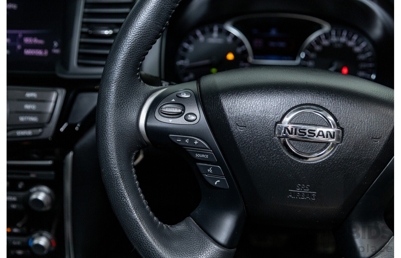 5/2017 Nissan Pathfinder ST R52 MY15 4d Wagon White V6 3.5L - 7 Seater