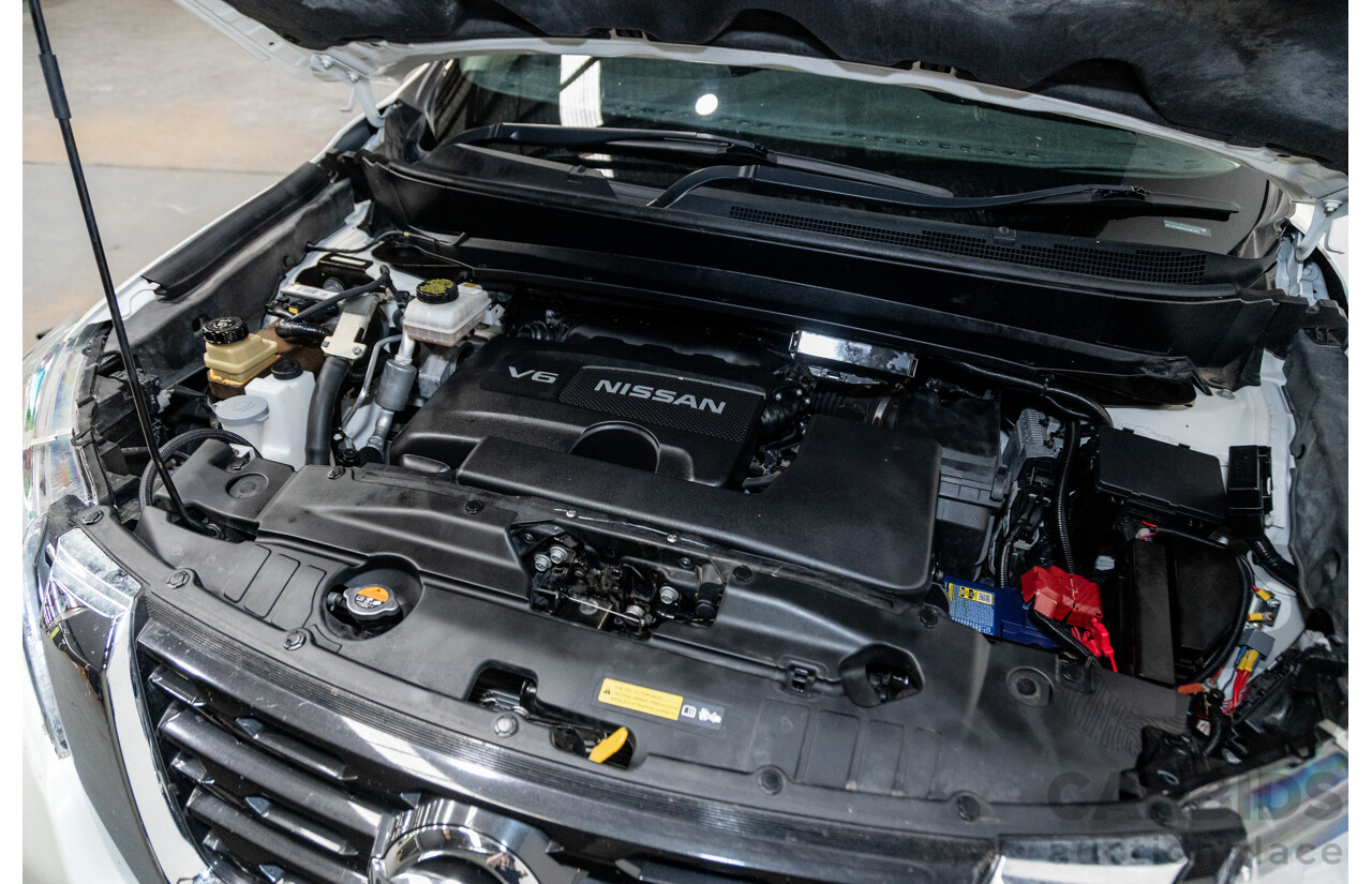 5/2017 Nissan Pathfinder ST R52 MY15 4d Wagon White V6 3.5L - 7 Seater