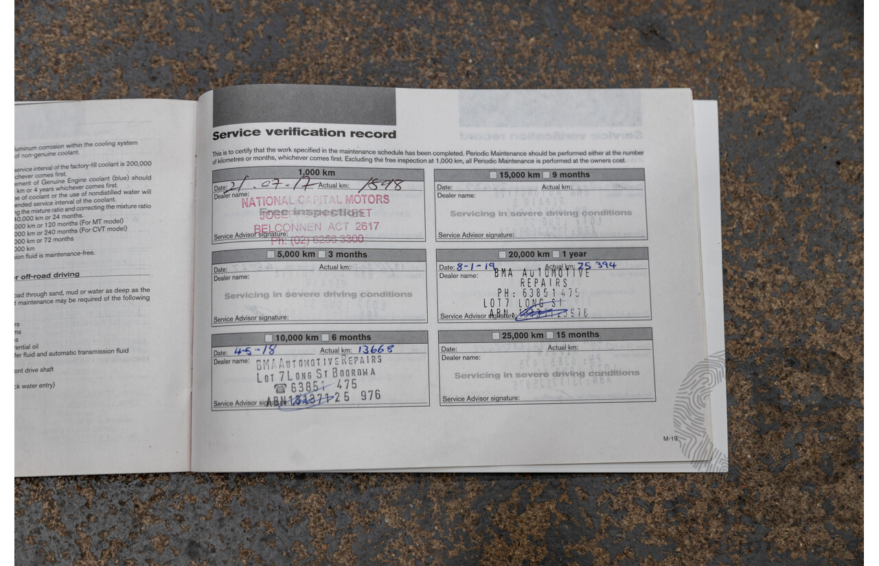 5/2017 Nissan Pathfinder ST R52 MY15 4d Wagon White V6 3.5L - 7 Seater