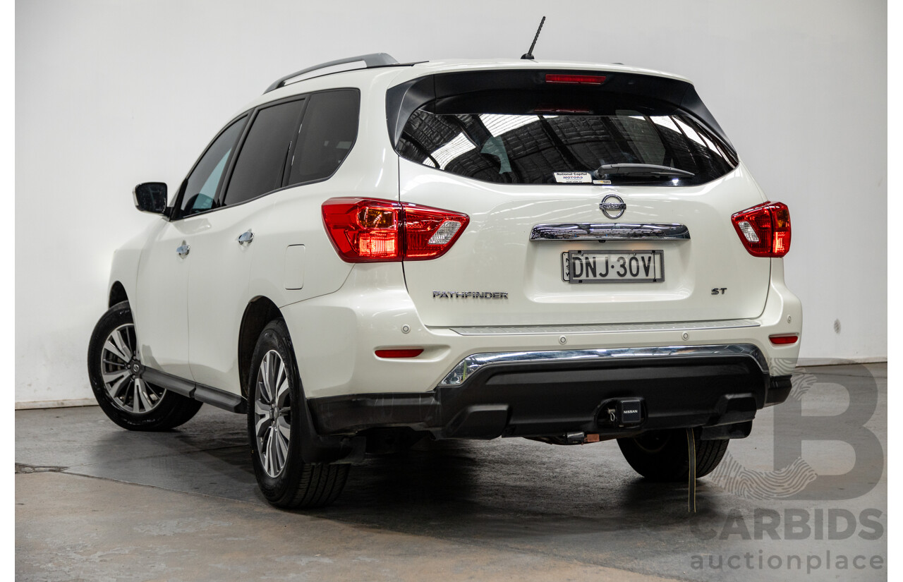5/2017 Nissan Pathfinder ST R52 MY15 4d Wagon White V6 3.5L - 7 Seater