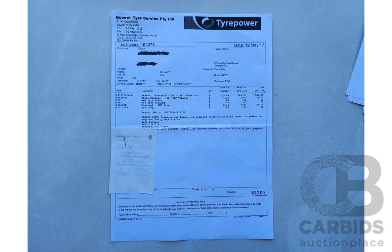 2/2009 Range Rover Range Rover Sport 2.7 TdV6 MY09 4d Wagon Black 2.7L